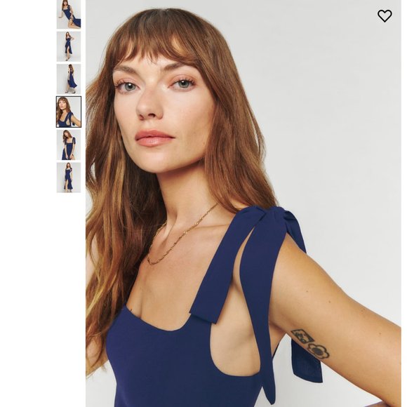 Reformation Twilight Dress in Danube - Picture 4 of 15